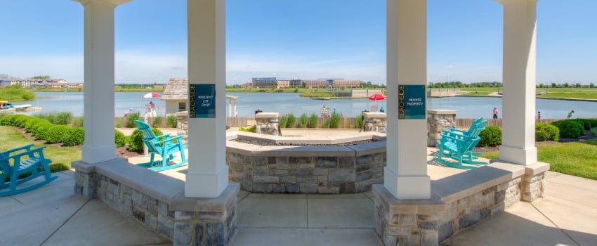 Patio view in West Lafayette apartment